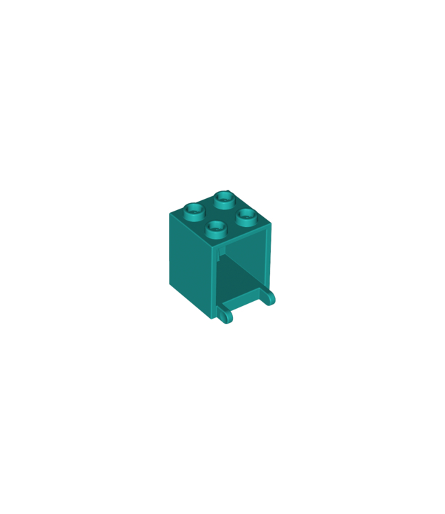 LEGO - Doos 2 x 2 x 2 - Dark Turquoise | N