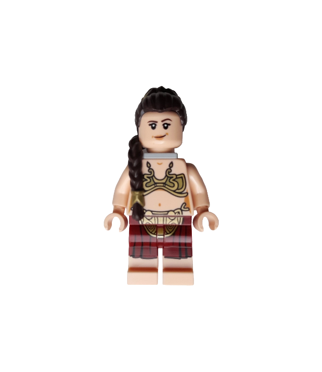 LEGO - Prinses Leia - Jabba’s slavenoutfit, donkerbruine vlecht over schouder (75397) - | N