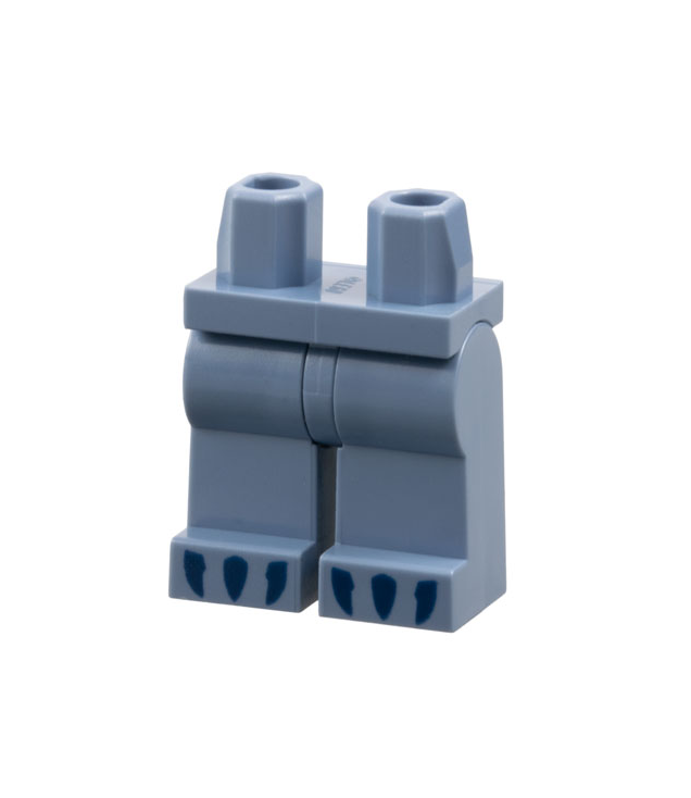 LEGO - Heupen en benen met donkerblauw klauwenpatroon - Sand Blue | N