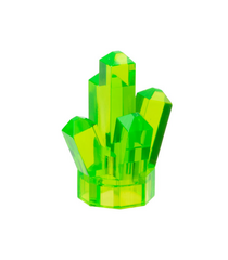 LEGO - Kristal 1 x 1 met 5 punten - Trans-Bright Green | N - Thumbnail