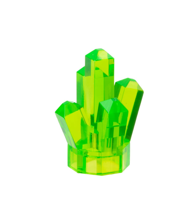LEGO - Kristal 1 x 1 met 5 punten - Trans-Bright Green | N