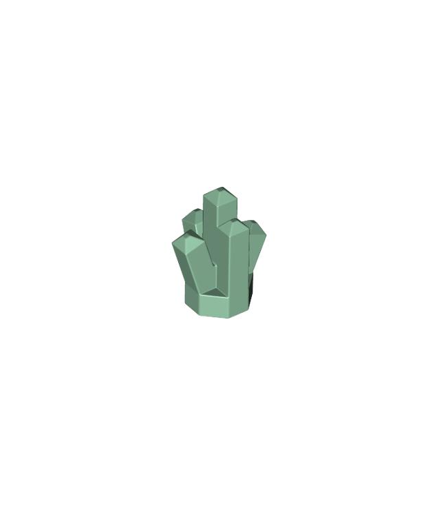 LEGO - Kristal 1 x 1 met 5 punten - Sand Green | N