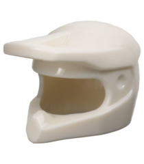 LEGO - Minifiguur-helm voor crossmotor - White | N - Thumbnail