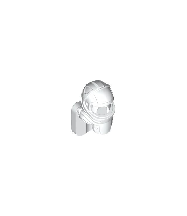 LEGO - Mini pop, ruimtehelm Friends-astronaut met 4 noppen op rug - White | N