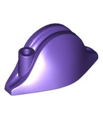 LEGO - Minifiguur-hoed, piraten-bicorne - Dark Purple | N - Thumbnail