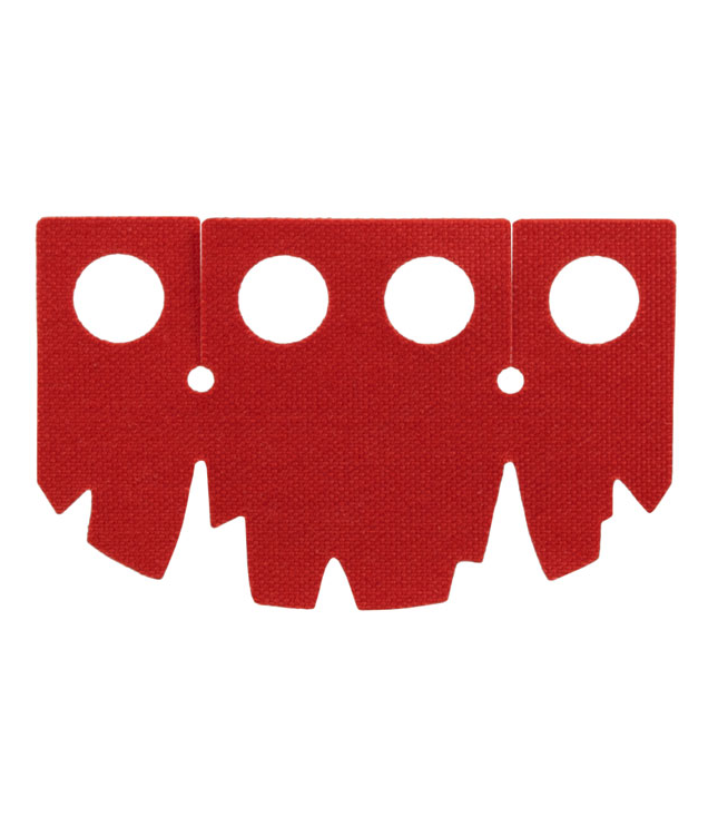 LEGO - Minifiguur-rok van stof met rafelige ongelijke randen - Red | N
