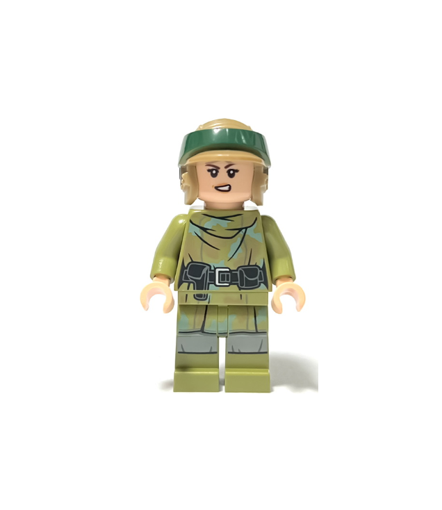 LEGO - Prinses Leia - olijfgroene Endor-outfit, helm - | N