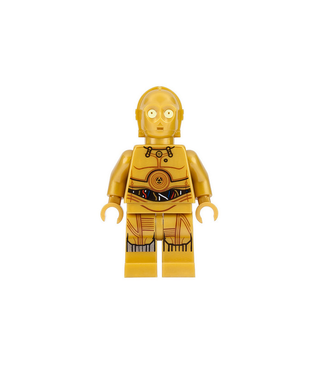 LEGO - C-3PO - kleurrijke bedrading, bedrukte benen - | N