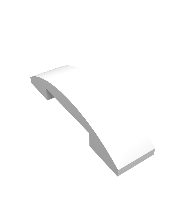 LEGO - Helling, gebogen 4 x 1 x 2/3 dubbel - White | N