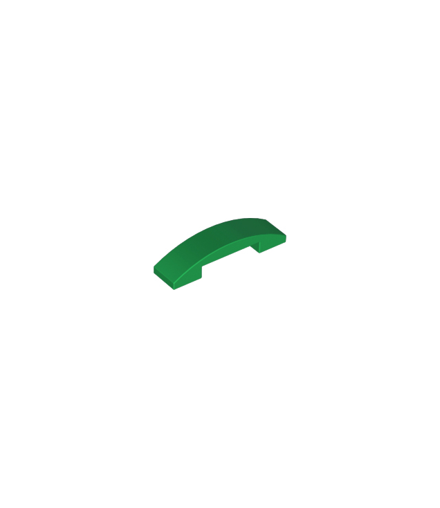 LEGO - Helling, gebogen 4 x 1 x 2/3 dubbel - Green | N