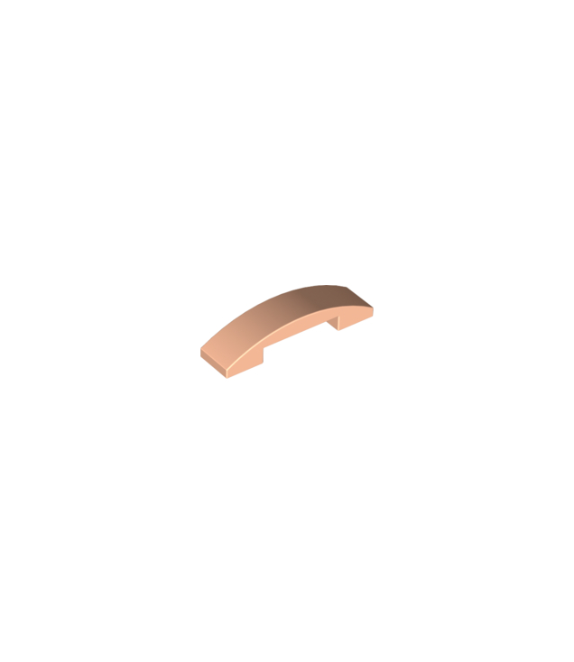LEGO - Helling, gebogen 4 x 1 x 2/3 dubbel - Light Nougat | N