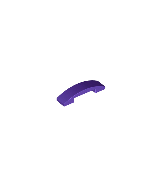 LEGO - Helling, gebogen 4 x 1 x 2/3 dubbel - Dark Purple | N