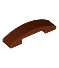LEGO - Helling, gebogen 4 x 1 x 2/3 dubbel - Reddish Brown | N - Thumbnail