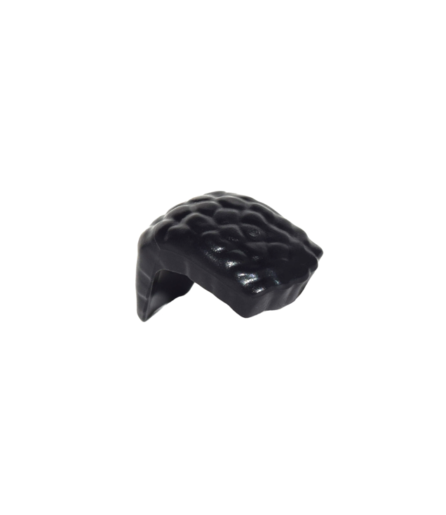 LEGO - Minifiguur-haar, brede hanenkam met krultextuur - Black | N