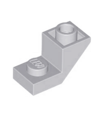 LEGO - Helling, omgekeerd 45 graden 2 x 1 met 2/3 uitsparing - Light Bluish Gray | N - Thumbnail