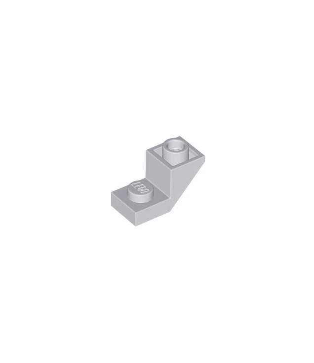 LEGO - Helling, omgekeerd 45 graden 2 x 1 met 2/3 uitsparing - Light Bluish Gray | N