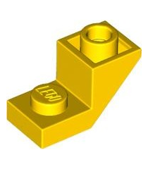 LEGO - Helling, omgekeerd 45 graden 2 x 1 met 2/3 uitsparing - Yellow | N - Thumbnail