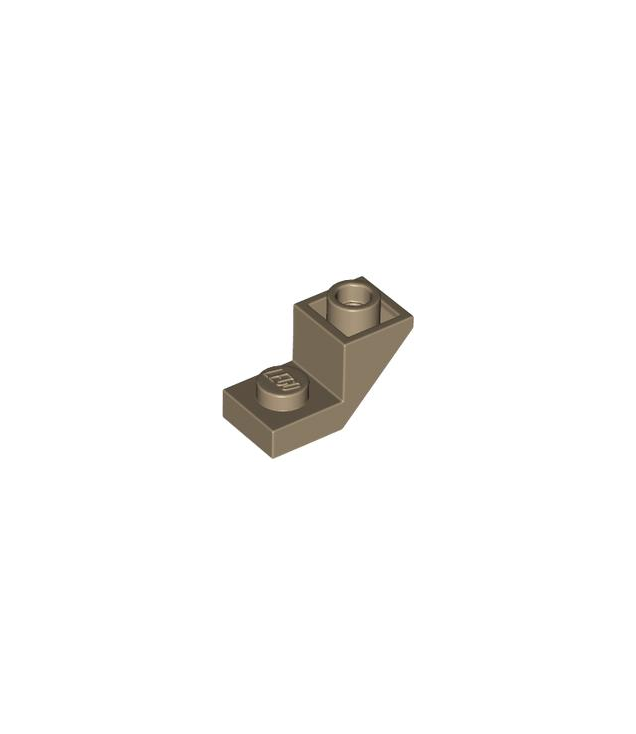LEGO - Helling, omgekeerd 45 graden 2 x 1 met 2/3 uitsparing - Dark Tan | N