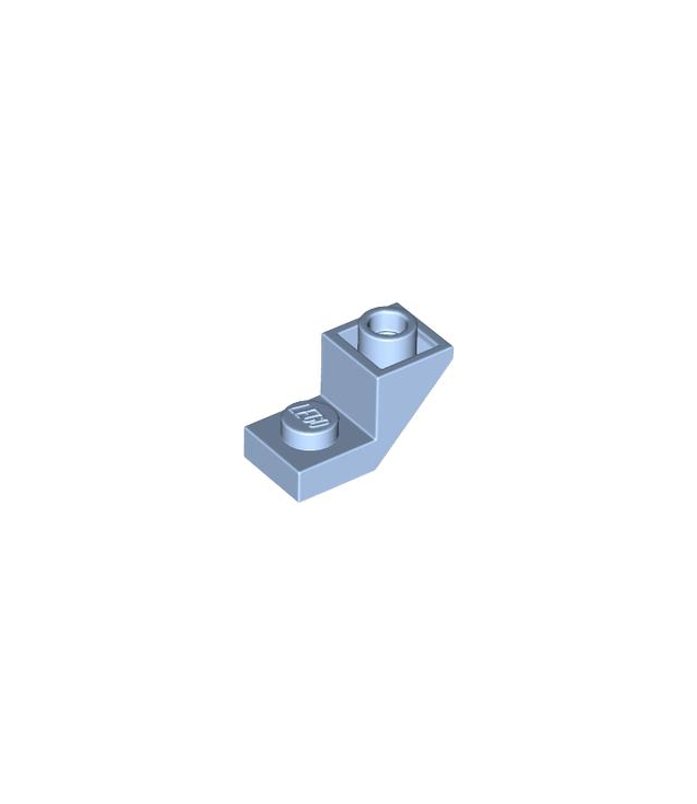 LEGO - Helling, omgekeerd 45 graden 2 x 1 met 2/3 uitsparing - Bright Light Blue | N
