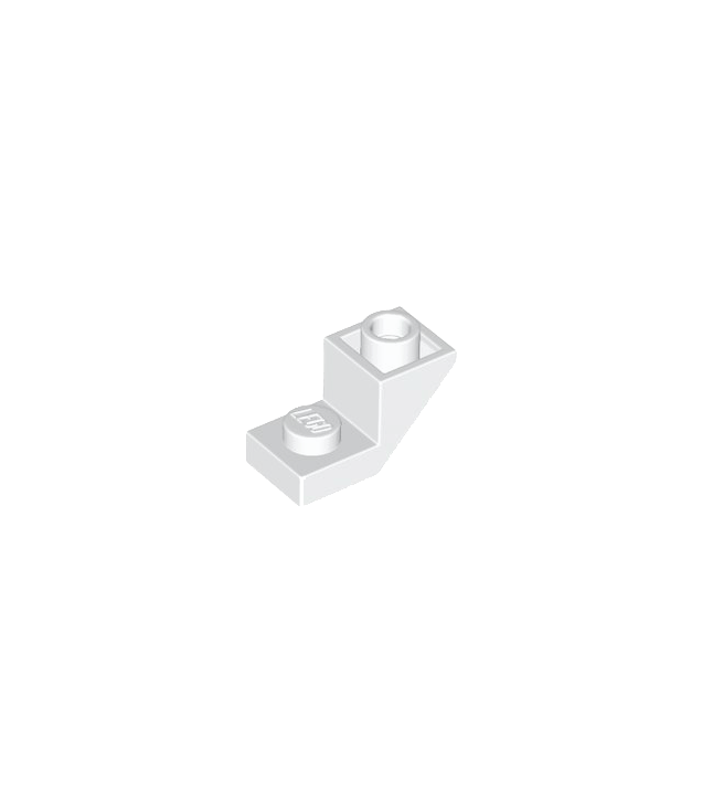 LEGO - Helling, omgekeerd 45 graden 2 x 1 met 2/3 uitsparing - White | N