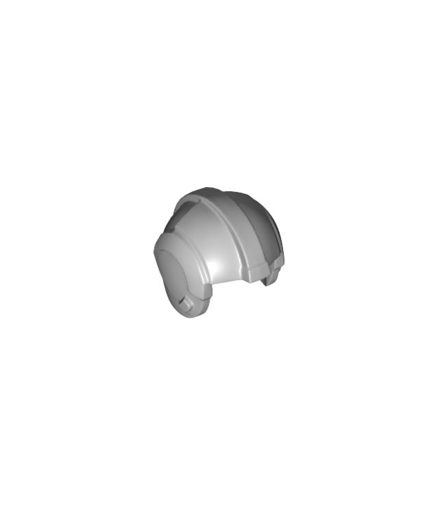 LEGO - Minifiguur-helm SW Rebel Piloot, effen - Light Bluish Gray | N