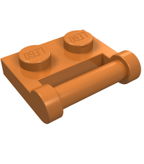 LEGO - Plaat, gemodificeerd 1 x 2 met staaf-handgreep aan zijkant - gesloten uiteinden - Medium Nougat | N - Thumbnail