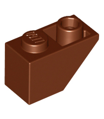LEGO - Helling, omgekeerd 45 graden 2 x 1 - Reddish Brown | N - Thumbnail