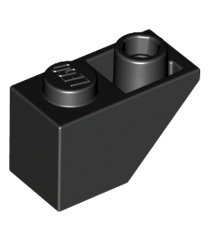 LEGO - Helling, omgekeerd 45 graden 2 x 1 - Black | N - Thumbnail