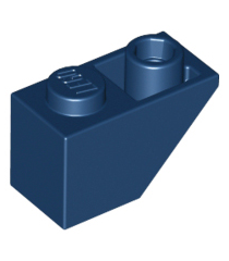 LEGO - Helling, omgekeerd 45 graden 2 x 1 - Dark Blue | N - Thumbnail