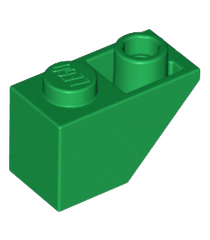 LEGO - Helling, omgekeerd 45 graden 2 x 1 - Green | N - Thumbnail