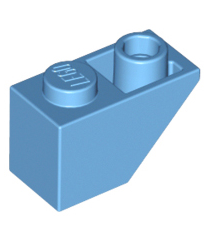LEGO - Helling, omgekeerd 45 graden 2 x 1 - Medium Blue | N - Thumbnail