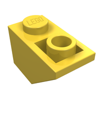 LEGO - Helling, omgekeerd 45 graden 2 x 1 - Yellow | N - Thumbnail
