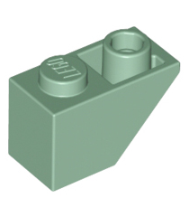 LEGO - Helling, omgekeerd 45 graden 2 x 1 - Sand Green | N - Thumbnail