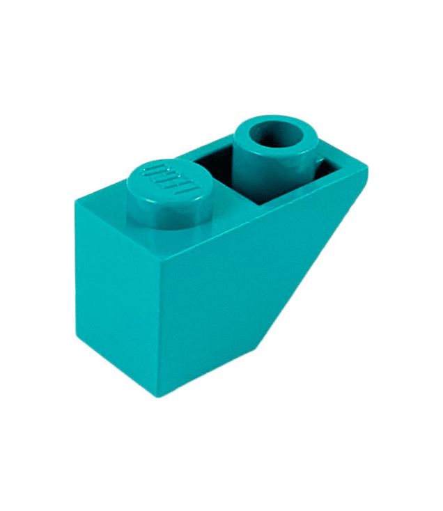 LEGO - Helling, omgekeerd 45 graden 2 x 1 - Dark Turquoise | N