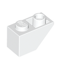 LEGO - Helling, omgekeerd 45 graden 2 x 1 - White | N - Thumbnail