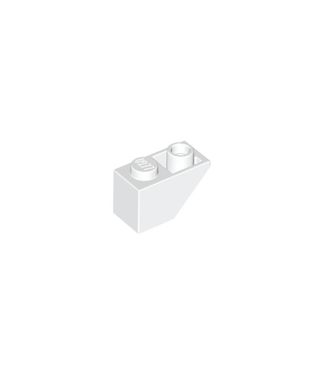 LEGO - Helling, omgekeerd 45 graden 2 x 1 - White | N