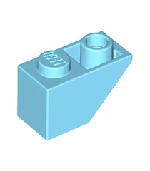 LEGO - Helling, omgekeerd 45 graden 2 x 1 - Medium Azure | N - Thumbnail