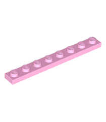 LEGO - Plaat 1 x 8 - Bright Pink | N - Thumbnail