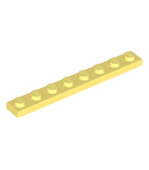 LEGO - Plaat 1 x 8 - Bright Light Yellow | N - Thumbnail