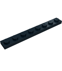 LEGO - Plaat 1 x 8 - Black | N - Thumbnail