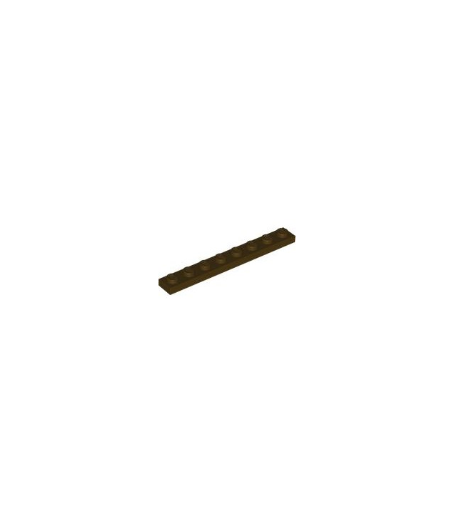 LEGO - Plaat 1 x 8 - Dark Brown | N