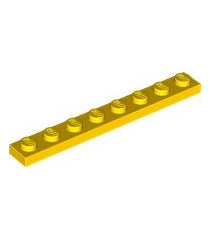 LEGO - Plaat 1 x 8 - Yellow | N - Thumbnail