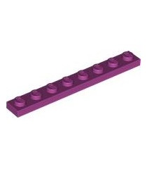 LEGO - Plaat 1 x 8 - Magenta | N - Thumbnail