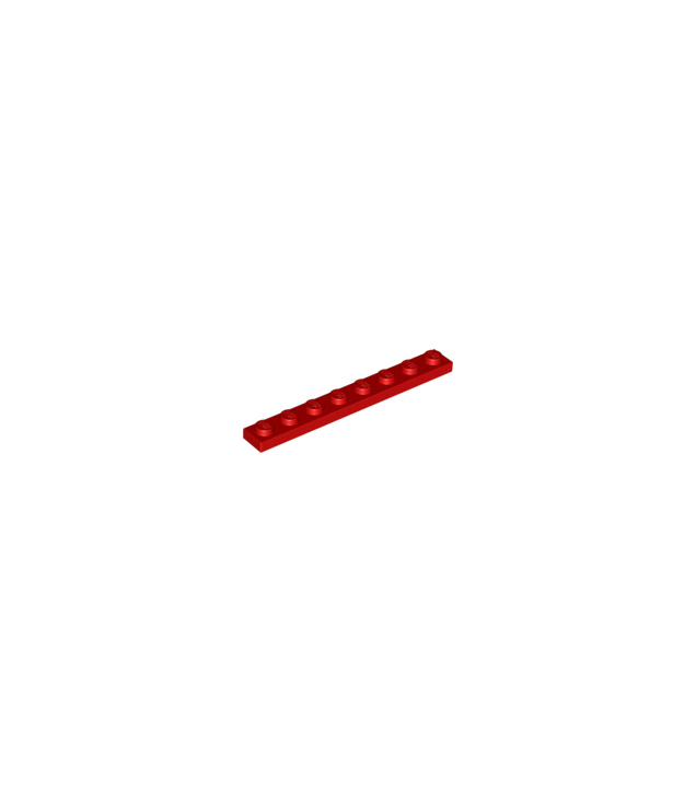 LEGO - Plaat 1 x 8 - Red | N