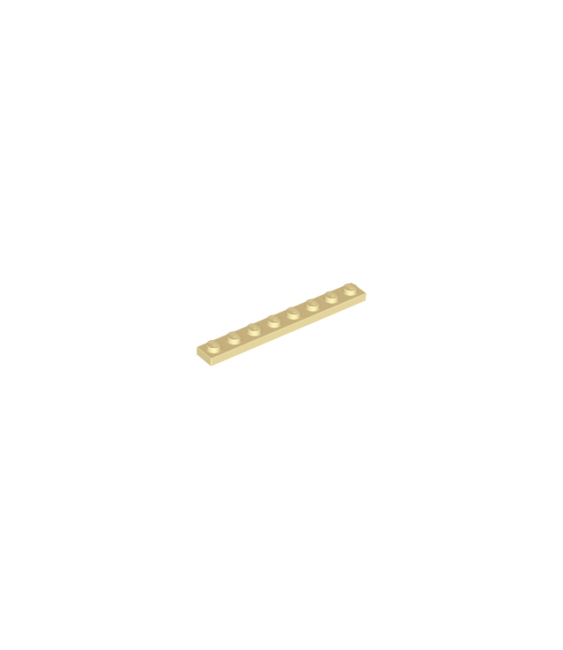 LEGO - Plaat 1 x 8 - Tan | N