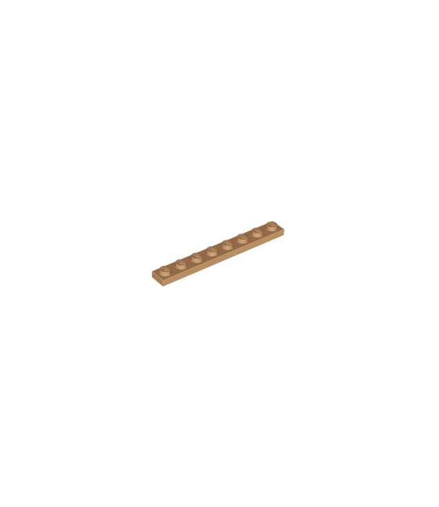 LEGO - Plaat 1 x 8 - Medium Nougat | N