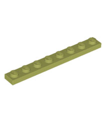 LEGO - Plaat 1 x 8 - Olive Green | N - Thumbnail