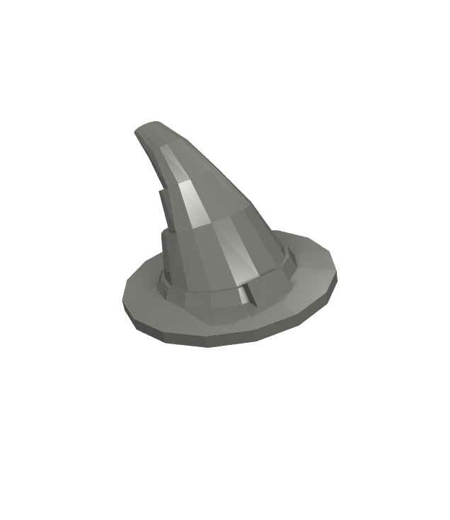 LEGO - Minifiguur-hoed, tovenaar / heks - Dark Bluish Gray | N