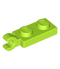 LEGO - Plaat, gemodificeerd 1 x 2 met clip aan uiteinde (horizontale greep) - Lime | N - Thumbnail