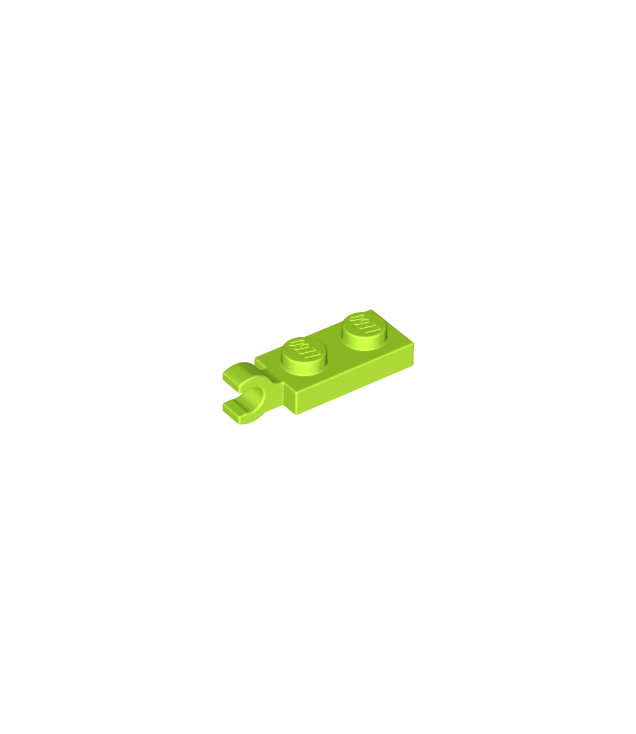 LEGO - Plaat, gemodificeerd 1 x 2 met clip aan uiteinde (horizontale greep) - Lime | N